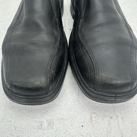 Ecco Helsinki Mens Size 12 Leather Classic Slip On Loafer Dress Shoe Black EU 46 main image 4